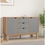 vidaXL Dressoir OTTA 113,5x43x73 cm massief grenenhout bruin, 100 tot 150 cm, Verzenden, Nieuw, Grenenhout