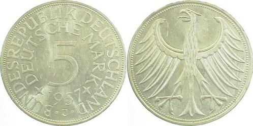 5 Mark Duitsland 5 duitse Mark 1957 J bankfrisch/stempelg..., Postzegels en Munten, Munten | Europa | Niet-Euromunten, Verzenden
