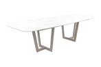 SUNS Palermo Deens ovale tuintafel - Marmerlook  - 280 x 116, Tuin en Terras, Tuintafels, Verzenden, Nieuw, Rond, Overige materialen
