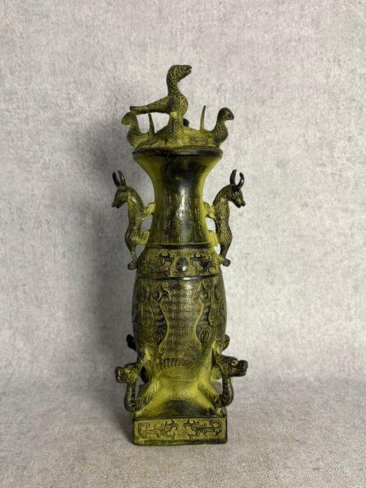 Vaas - Brons - China - Antiek, Antiek en Kunst, Antiek | Overige Antiek