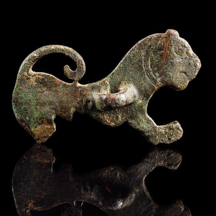 Ordos Cultuur Bronzen Leeuw Applicatie (Zonder Minimumprijs), Antiek en Kunst, Antiek | Overige Antiek