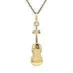 Gouden vintage viool hanger 14 krt, Ophalen of Verzenden, Nieuw