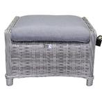 Kreta voetenbank 62x48xH42 cm grijs, Tuin en Terras, Ophalen of Verzenden, Nieuw