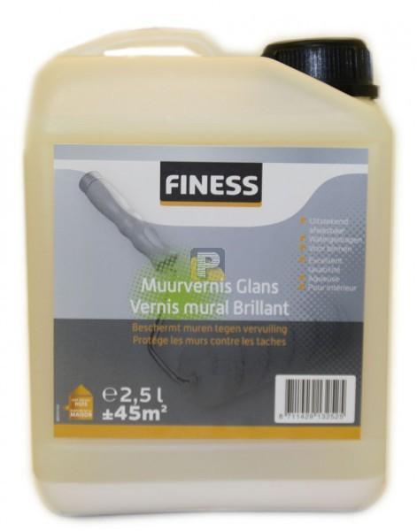 Finess Muurvernis Glans 2.5 liter, Doe-het-zelf en Verbouw, Verf, Beits en Lak, Ophalen of Verzenden