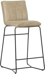 Direct meenemen | Taupe leren barkruk | taupe leer | NIEUW, Huis en Inrichting, Stoelen, Overige kleuren, Nieuw, Leer, Ophalen of Verzenden