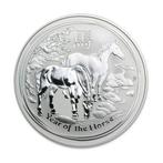 Lunar II - Year of the Horse - 2 oz 2014 (112.801 oplage), Postzegels en Munten, Munten | Oceanië, Zilver, Losse munt, Verzenden