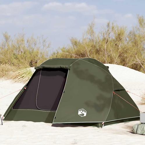 vidaXL Vistent 5-persoons waterdicht olijfgroen, Caravans en Kamperen, Tenten, Nieuw, tot en met 2, Verzenden