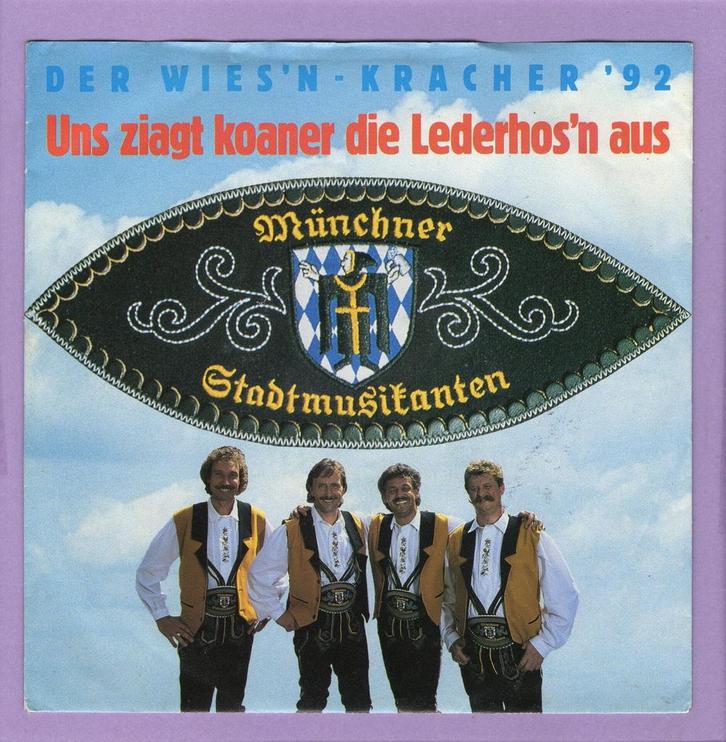Münchner Stadtmusikanten – Uns Ziagt Koaner Die Lederhosn A, Cd's en Dvd's, Vinyl Singles, Ophalen of Verzenden
