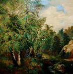 Franse school (XX) - Landschaft, Antiek en Kunst, Kunst | Schilderijen | Klassiek