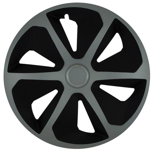 Wieldoppen  Roco Ring Mix Zilver/Zwart 14 Inch, Auto diversen, Wieldoppen, Verzenden