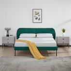 Gestoffeerd bed Porvoo met bedbodem en matras 140x200 cm don, Verzenden, Nieuw