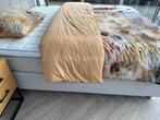Boxspringset Square 180/200 Showmodel Creme kompleet, Verzenden, Nieuw, Wit