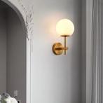 Scandinavische LED Wandlamp met Glazen Bol, Verzenden, Nieuw