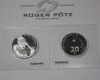 Schweiz 20 Franken 2020 zilver Pp Roger Federer st zilver, Postzegels en Munten, Verzenden