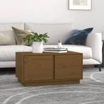 vidaXL Salontafel 80x50x40 cm massief grenenhout honingbruin, Huis en Inrichting, Tafels | Salontafels, 50 tot 100 cm, Verzenden