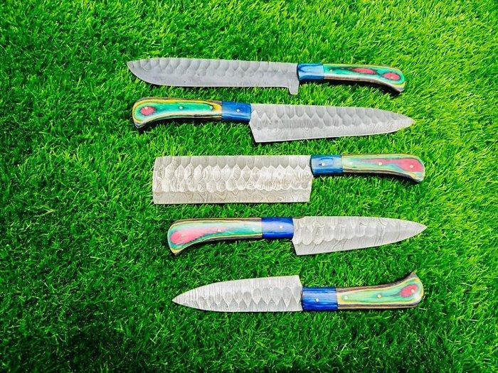 Keukenmes - 5 stuks Japanse keuken binnen-, BBQ- en, Antiek en Kunst, Antiek | Keukenbenodigdheden