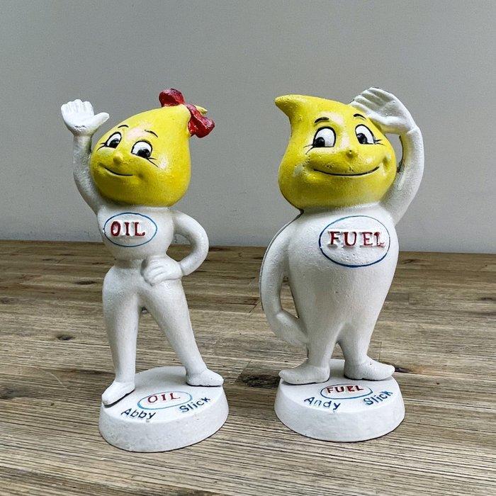 Esso - Spaarpot (2) - Gietijzer, Antiek en Kunst, Curiosa en Brocante