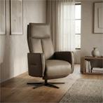 Leren handmatige relaxfauteuil Honor - Massif Rock, Huis en Inrichting, Fauteuils, Ophalen of Verzenden, Nieuw, Leer