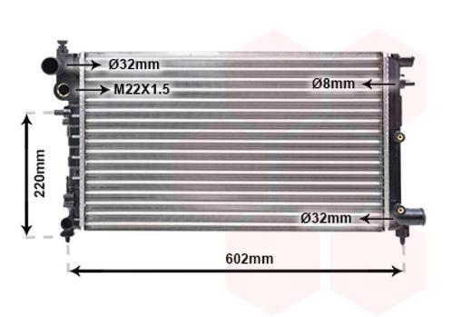 RADIATOR VOOR PEUGEOT 106 1_ 1991-1996 1301F3, Auto-onderdelen, Airco en Verwarming, Nieuw, Ophalen of Verzenden