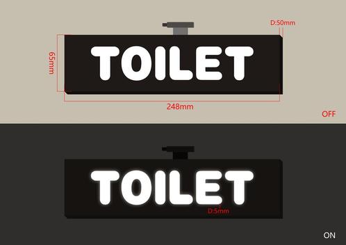 LED-Sign TOILET, Zakelijke goederen, Kantoor en Winkelinrichting | Winkel en Inventaris