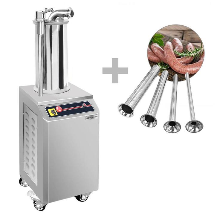 GGM Gastro | Hydraulische worstvuller - 15 liter - 750 Watt, Zakelijke goederen, Horeca | Keukenapparatuur, Nieuw in verpakking