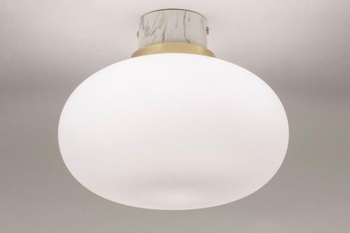 Rietveld Plafondlampen - Wit, Grijs, Goud, Marmer - Glas, Me, Huis en Inrichting, Lampen | Plafondlampen, Verzenden