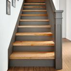 vidaXL Traptreden 2 st 80x25x2 cm massief eikenhout, Doe-het-zelf en Verbouw, Ladders en Trappen, Verzenden, Nieuw