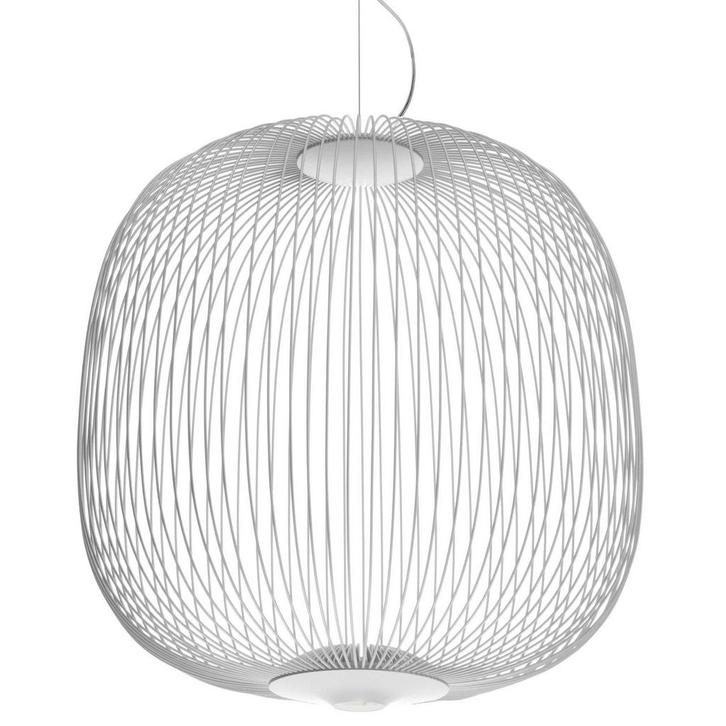 50% Korting | Foscarini Spokes Hanglamp, Huis en Inrichting, Lampen | Hanglampen, Zo goed als nieuw, Metaal, 50 tot 75 cm, Verzenden
