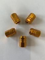 Racing ventieldoppen Exagonal Goud 5 stuks, Verzamelen, Ophalen of Verzenden, Nieuw