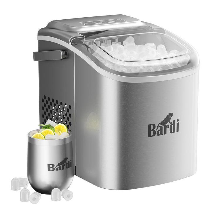 Bardi 1,2 Liter Deluxe IJsblokjesmachine – IJsblokmaker SET, Witgoed en Apparatuur, IJsmachines, Zelfvriezend, Nieuw, Ophalen of Verzenden