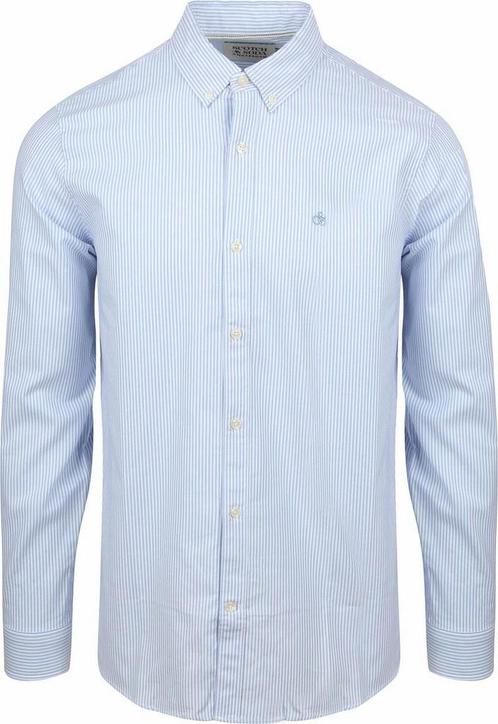 Scotch and Soda Overhemd Streep Lichtblauw maat S Heren, Kleding | Heren, Overhemden, Nieuw, Verzenden