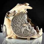 Antiek rokerscompendium, met zilveren hulpstukken op Puma, Verzamelen, Nieuw