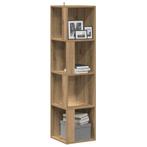 vidaXL Hoekkast 33x33x132 cm bewerkt hout artisanaal, Huis en Inrichting, Kasten | Overige, Verzenden, Nieuw