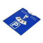 Benson Blauwe parkeerschijf - 10 x 12 cm - Set van 10 stu..., Auto diversen, Ophalen of Verzenden, Nieuw