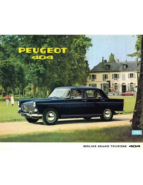 1963 PEUGEOT 404 SEDAN BROCHURE FRANS, Boeken, Auto's | Folders en Tijdschriften, Peugeot