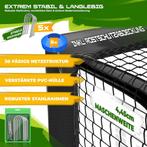 Voetbaldoel - Stalen Frame - 180x120 cm - Zwart - KESSER®, Sport en Fitness, Voetbal, Verzenden, Zo goed als nieuw