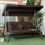 TRUUSK Hollywoodschommel 3-zits, Schommelbank Met Verstelbaa, Tuin en Terras, Verzenden, Nieuw