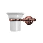 Bekerhouder Sapho Perla Hangend 5.5x15 cm Rose Goud / Wit, Ophalen of Verzenden, Nieuw, Bad