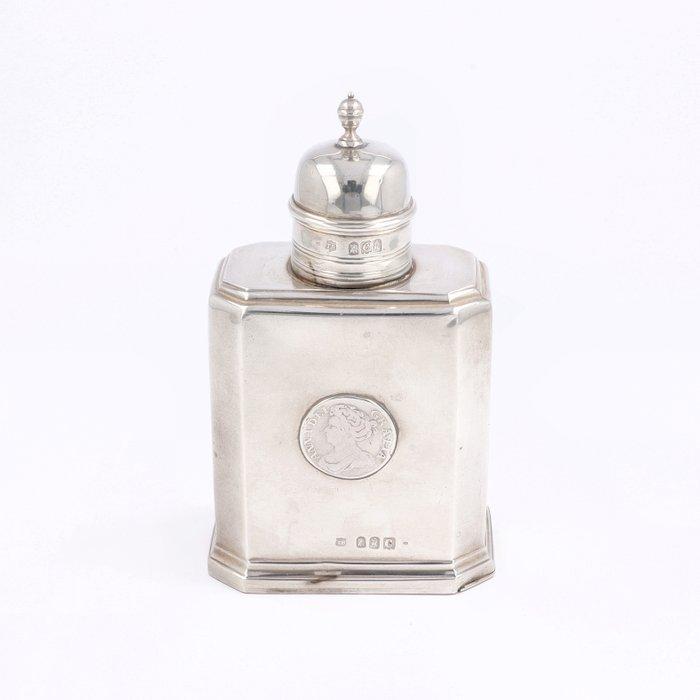 Thomas Bradbury (Londen 1898) - Theekistje / doosje - .958, Antiek en Kunst, Antiek | Goud en Zilver