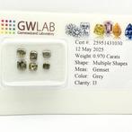 Zonder Minimumprijs - 6 pcs Diamant (Natuurlijk gekleurd) -, Nieuw