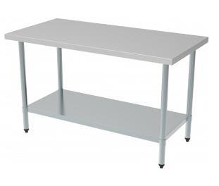 Combisteel RVS werktafel met bodemschap 700X700X850, Zakelijke goederen, Horeca | Meubilair en Inrichting, Verzenden