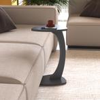 Bijzettafel Klinerg op wielen C-vorm 40x37x56 cm grijs [en.c, Huis en Inrichting, Tafels | Bijzettafels, Verzenden, Nieuw