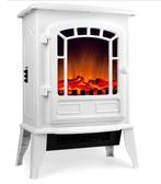 Elektrische haard Torino met open haard vlameffect 2000W wit, Huis en Inrichting, Kachels, Verzenden, Nieuw
