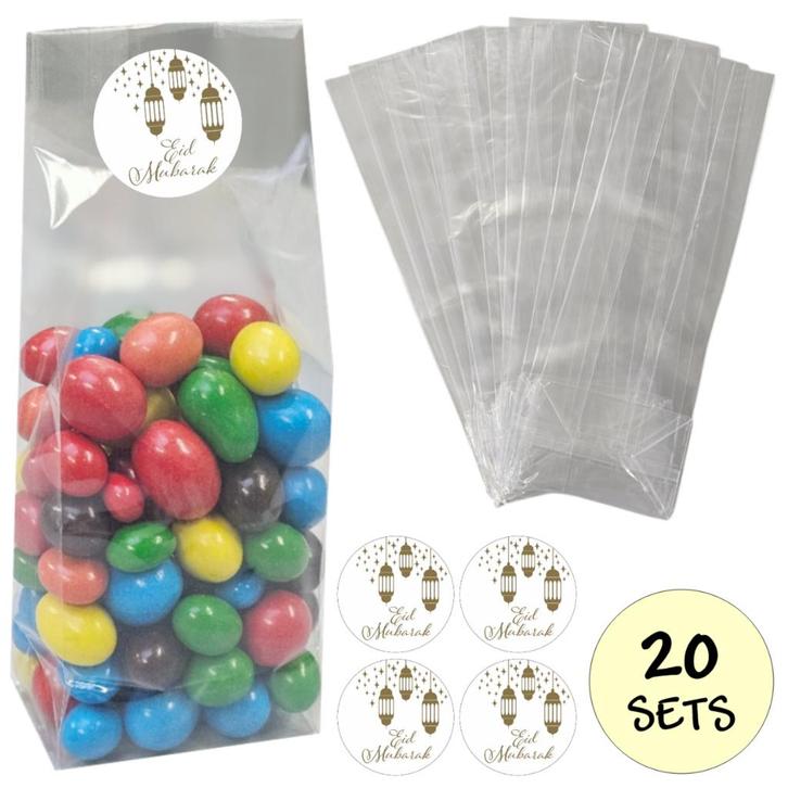 Fako Bijoux® - Uitdeelzakjes Met Sluitstickers - 20 Stickers, Diversen, Cadeauverpakkingen, Verzenden