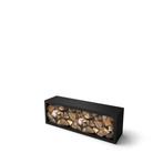 Geroba houtopslag Beltza S7 1500x385x500mm - zwart, Verzenden, Nieuw