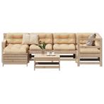vidaXL 7-delige Loungeset massief grenenhout, Tuin en Terras, Tuinsets en Loungesets, Verzenden, Nieuw, Loungeset