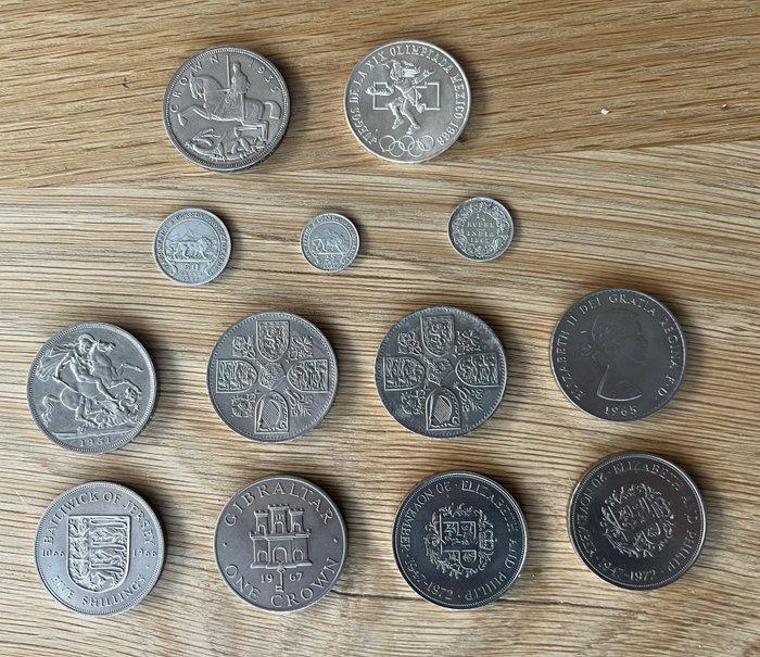 Wereld. Lot of 13 munten (Zonder Minimumprijs), Postzegels en Munten, Munten | Europa | Niet-Euromunten