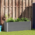 vidaXL Plantenbak verhoogd 150x50x54 cm HKC grijs, Tuin en Terras, Bloembakken en Plantenbakken, 100 cm of meer, Verzenden, Nieuw