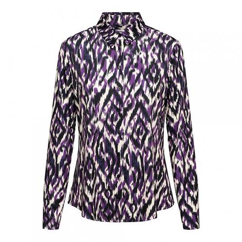 -40% &Co Woman  &Co Woman &co women blouse lotte random ikat, Kleding | Dames, Blouses en Tunieken, Paars, Nieuw, Verzenden