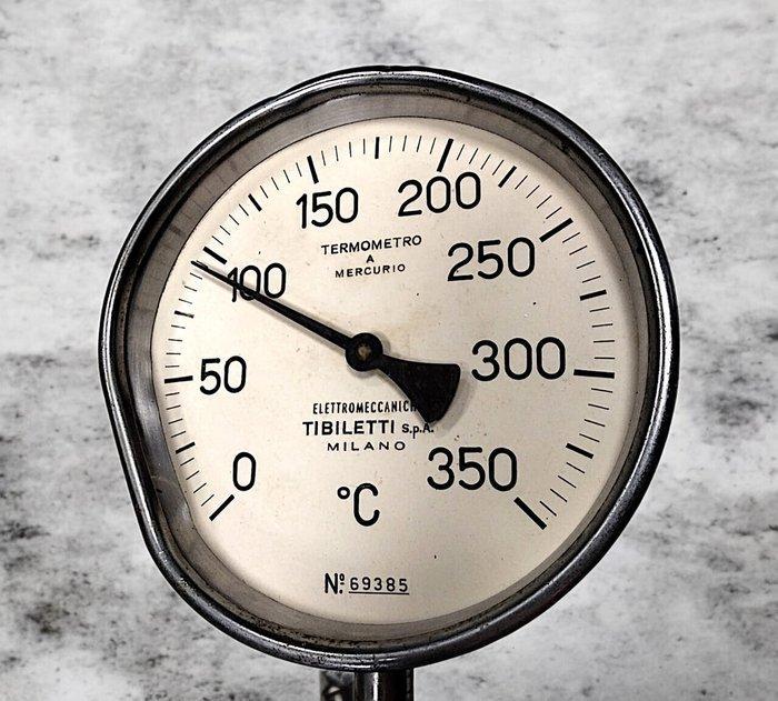 Tibiletti - Thermometer - Staal - industriële thermometer, Antiek en Kunst, Antiek | Wandborden en Tegels